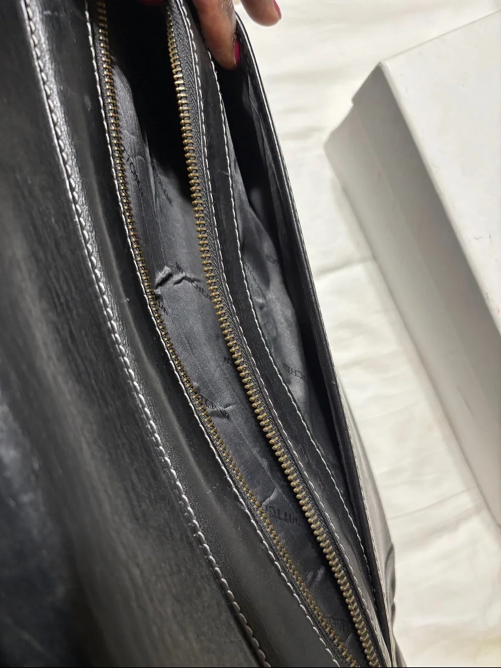 Wittchen Black Leather Men's Bag - Classic Italian Design. Vintage and handmade